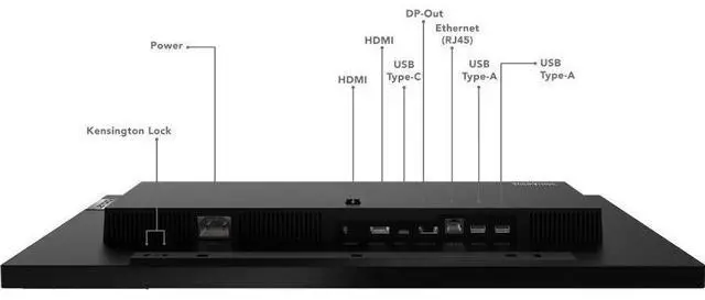 Alt view image 4 of 20 - Lenovo ThinkVision 23.8 inch Monitor - T24m-20