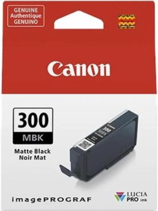 Alt view image 11 of 12 - Canon LUCIA PRO PFI-300 Original Inkjet Ink Cartridge Matte Black Pack 4192C002