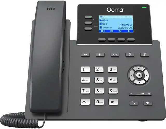 Alt view image 3 of 14 - ooma office 2603 business ip desk phone. works with ooma office cloud-based voip phone service with virtual receptionist, desktop app, video conferencing and call recording.