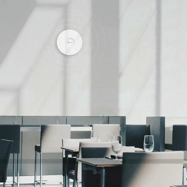 Alt view image 4 of 17 - TP-Link EAP610 V2 | Omada WiFi 6 AX1800 Wireless Gigabit Ceiling Mount Access Point| Support Mesh, OFDMA, Seamless Roaming & MU-MIMO | SDN Integrated | Cloud Access & Omada App | PoE+ Powered | White