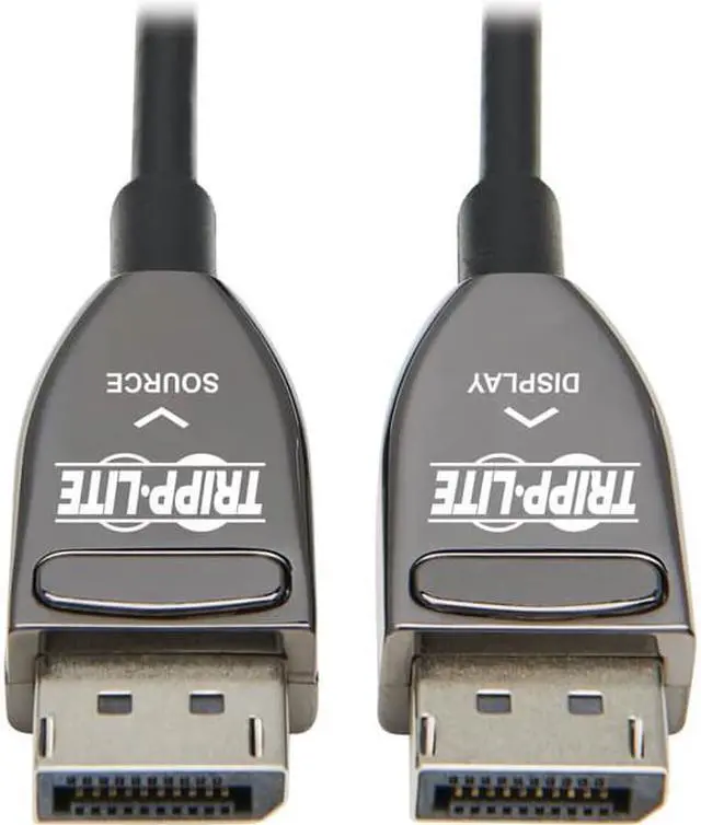Alt view image 2 of 14 - Tripp Lite P580F3-10M-8K6 DisplayPort Fiber Active Optical Cable, M-M, Black, 10 m (33 ft.)