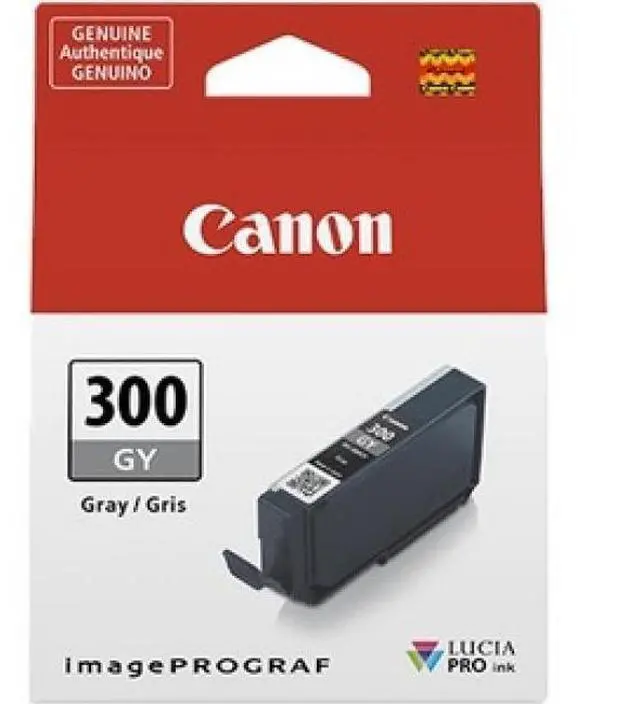 Alt view image 11 of 12 - Canon LUCIA PRO PFI-300 Original Ink Cartridge Gray 1 Pack 4200C002