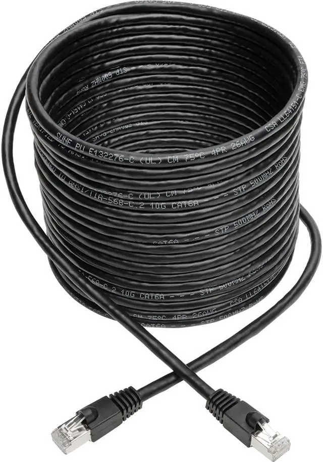 Alt view image 9 of 11 - Tripp Lite N262-035-BK Cat.6a STP Patch Network Cable
