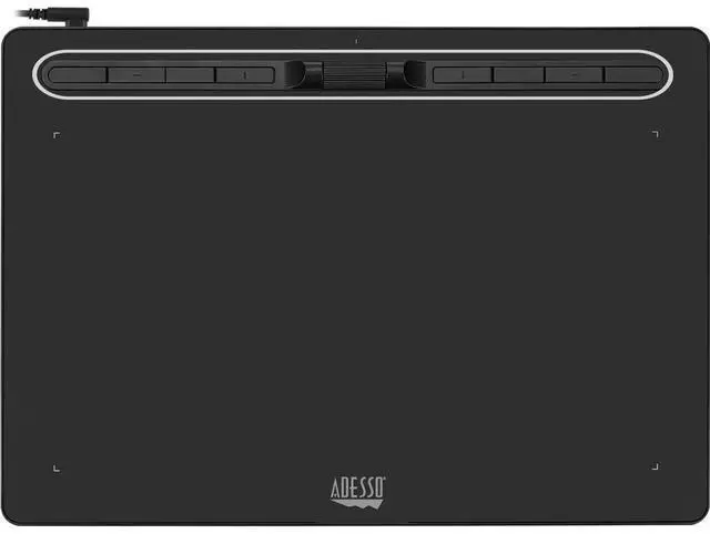 Alt view image 8 of 20 - Adesso 12" x 7" Graphic Tablet - Graphics Tablet - 12" x 7" - 5080 lpi Cable - 8192 Pressure Level - Pen - 1 - Mac, PC - Black