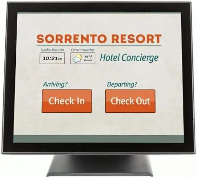 Alt view image 3 of 4 - PLANAR 997-7415-01 19" USB Projected Capacitive Point of Sale Touchscreen Monitor 250 cd/m2 1000:1 Built-in Speakers