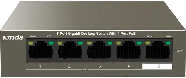 Alt view image 15 of 20 - Tenda TEG1105P-4-63W Unmanaged Switch
