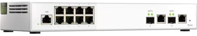 Alt view image 15 of 20 - QNAP QSW-M2108-2C 10-Port Managed Switch w/ 10GbE SFP+ Combo Ports