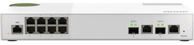 Alt view image 13 of 20 - QNAP QSW-M2108-2C 10-Port Managed Switch w/ 10GbE SFP+ Combo Ports
