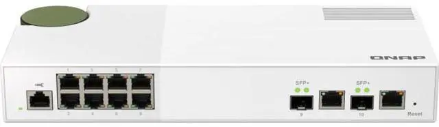 Alt view image 16 of 20 - QNAP QSW-M2108-2C 10-Port Managed Switch w/ 10GbE SFP+ Combo Ports
