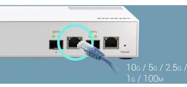 Alt view image 17 of 20 - QNAP QSW-M2108-2C 10-Port Managed Switch w/ 10GbE SFP+ Combo Ports