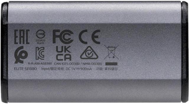 Alt view image 10 of 20 - ADATA External Solid State Drive SE880 - 1TB USB 3.2 USB-C | Titanium Grey - Rugged, Highly Portable SSD | High Speed 2000MB/s Read/Write | Compatibility: Windows, Mac OS, Android, Xbox One, PS4, PS5