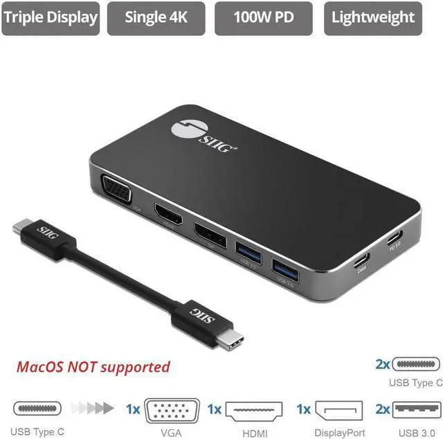 Alt view image 8 of 20 - USB-C MST VIDEO TRAVEL DOCKING