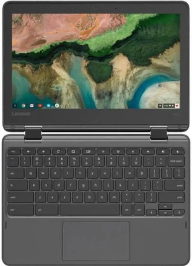 Alt view image 7 of 20 - Lenovo 300e Chromebook 2nd Gen 81MB007YUS 11.6" Touchscreen Chromebook - HD - 1366 x 768 - Intel Celeron N4020 Dual-core (2 Core) 1.10 GHz - 4 GB Total RAM - 4 GB On-board Memory - 32 GB Flash Me