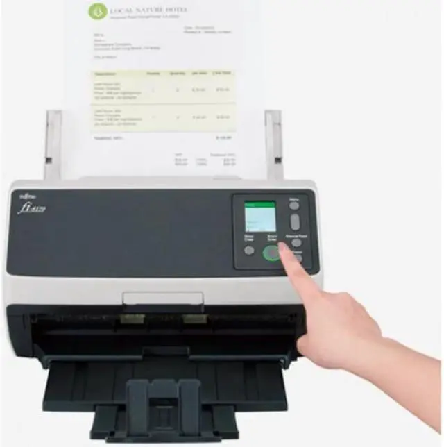 Alt view image 3 of 12 - Ricoh fi-8170 Deluxe Bundle Large Format ADF/Manual Feed Scanner 600dpi Optical CG01000-303001