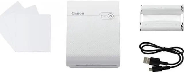 Alt view image 13 of 20 - Canon SELPHY QX10 Compact Square Photo Printer, White