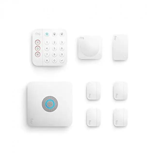 Alt view image 7 of 16 - Ring Alarm Pro - 8-piece - built-in eero Wi-Fi 6 router and optional 24/7 monitoring