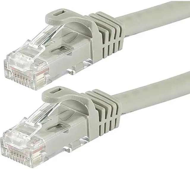 Alt view image 7 of 18 - Monoprice Cat6 Ethernet Patch Cable - 50 Feet - Gray | Network Internet Cord - RJ45, Stranded, 550Mhz, UTP, Pure Bare Copper Wire, 24AWG - Flexboot Series