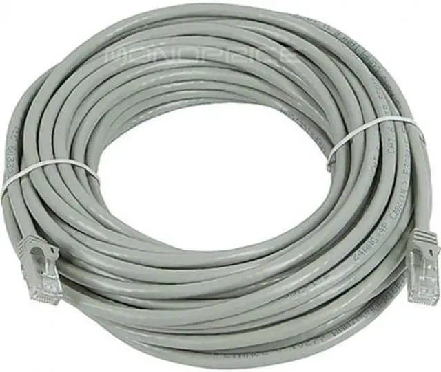 Alt view image 6 of 18 - Monoprice Cat6 Ethernet Patch Cable - 50 Feet - Gray | Network Internet Cord - RJ45, Stranded, 550Mhz, UTP, Pure Bare Copper Wire, 24AWG - Flexboot Series