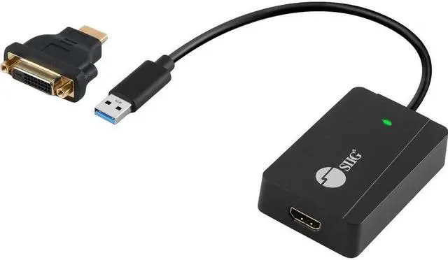 Alt view image 5 of 10 - SIIG USB 3.0 to HDMI - DVI Video Adapter Pro