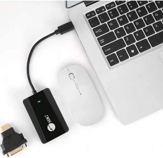Alt view image 8 of 10 - SIIG USB 3.0 to HDMI - DVI Video Adapter Pro