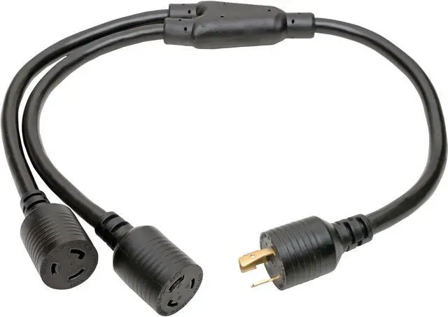 Alt view image 8 of 12 - Tripp Lite Heavy-Duty Power Cord Y Splitter Cable For Pdu And Ups