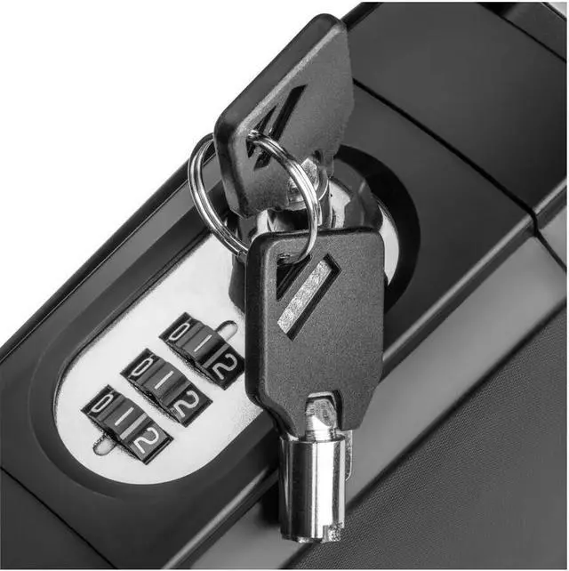Alt view image 5 of 12 - Kensington Portable Lock Box - Key, Combination Lock - Splash Resistant - for Cell Phone, Key, Wallet, Money - Overall Size 6.9" x 9.6" - Black - ABS Plastic
