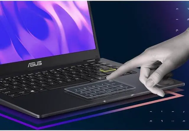 Alt view image 12 of 19 - ASUS Laptop L410 Ultra Thin Laptop, 14 FHD Display, Intel Celeron N4020 Processor, 4GB RAM, 128GB Storage, NumberPad, Windows 11 Home in S Mode, 1 Year Microsoft 365, Star Black, L410MA-DS04