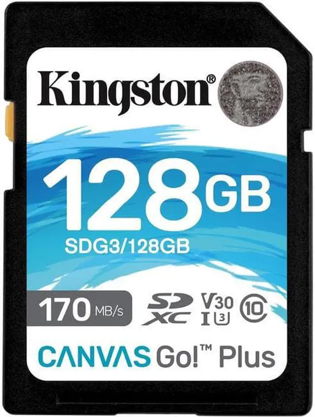Alt view image 6 of 20 - Kingston Canvas Go! Plus 128 Gb Class 10/Uhs-I (U3) Sdxc