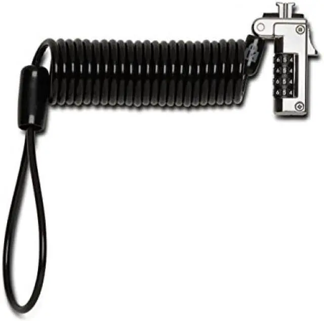 Main image of Kensington Cable Lock - Resettable - 4-digit - Plastic, Carbon Steel - 5.91 ft - For Notebook