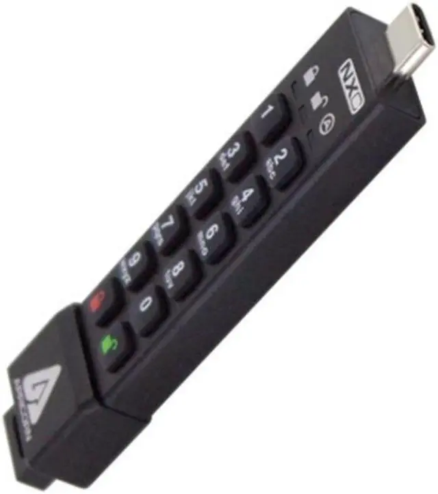 Alt view image 5 of 20 - apricorn 128gb aegis secure key 3 nxc 256-bit hardware-encrypted usb 3.2 type c flash drive, fips 140-3 level 3 validation pending (ask3-nxc-128gb)