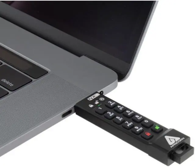 Alt view image 9 of 20 - apricorn 128gb aegis secure key 3 nxc 256-bit hardware-encrypted usb 3.2 type c flash drive, fips 140-3 level 3 validation pending (ask3-nxc-128gb)