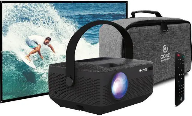 Alt view image 2 of 8 - Core Innovations PRJ150BD 1280 x 720 LCD Portable Projector 500:1