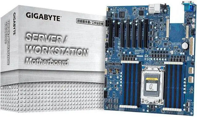 Alt view image 4 of 13 - Gigabyte MZ32-AR0 Server Motherboard AMD Chipset Socket SP3 MZ32AR0