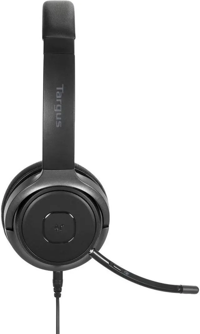 Alt view image 5 of 9 - Targus AEH104TT Wireless Bluetooth 5.0 or Wired 3.5mm AUX Connector Circumaural Wireless Bluetooth Stereo Headset