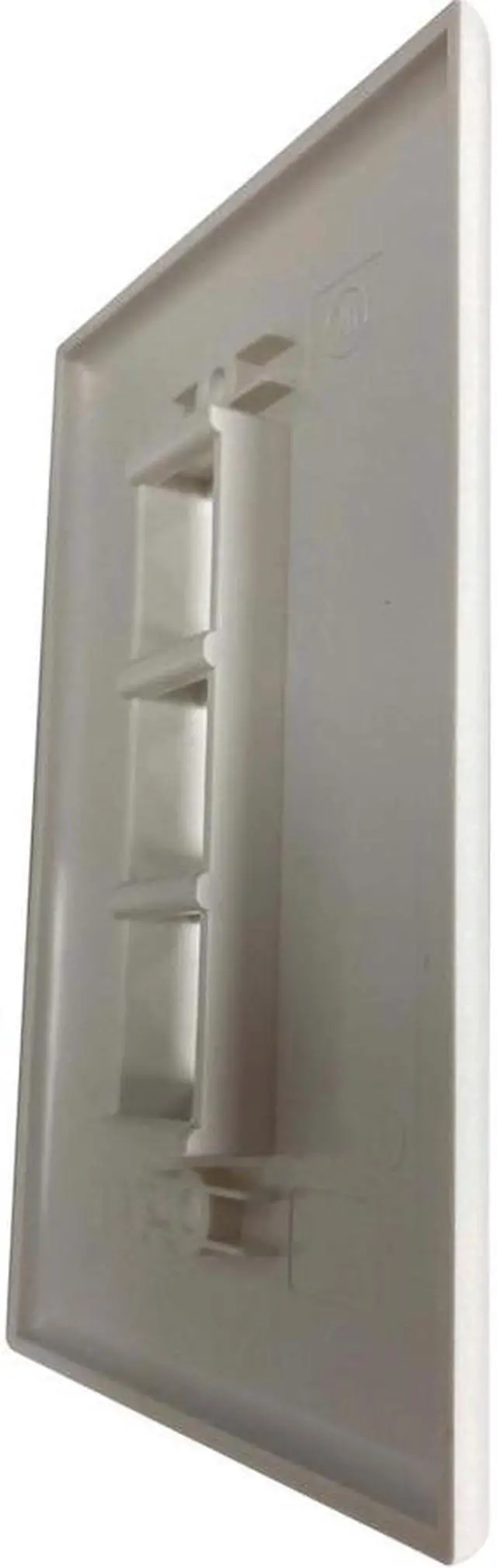 Alt view image 4 of 13 - Tripp Lite Safe-IT 3-Port Single-Gang Keystone Plate Ivory Matte N042AB003IVM