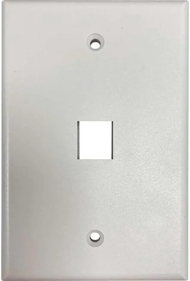 Alt view image 6 of 12 - Tripp Lite Safe-IT Single-Gang Keystone Wall Plate Antibacterial Ivory Matte