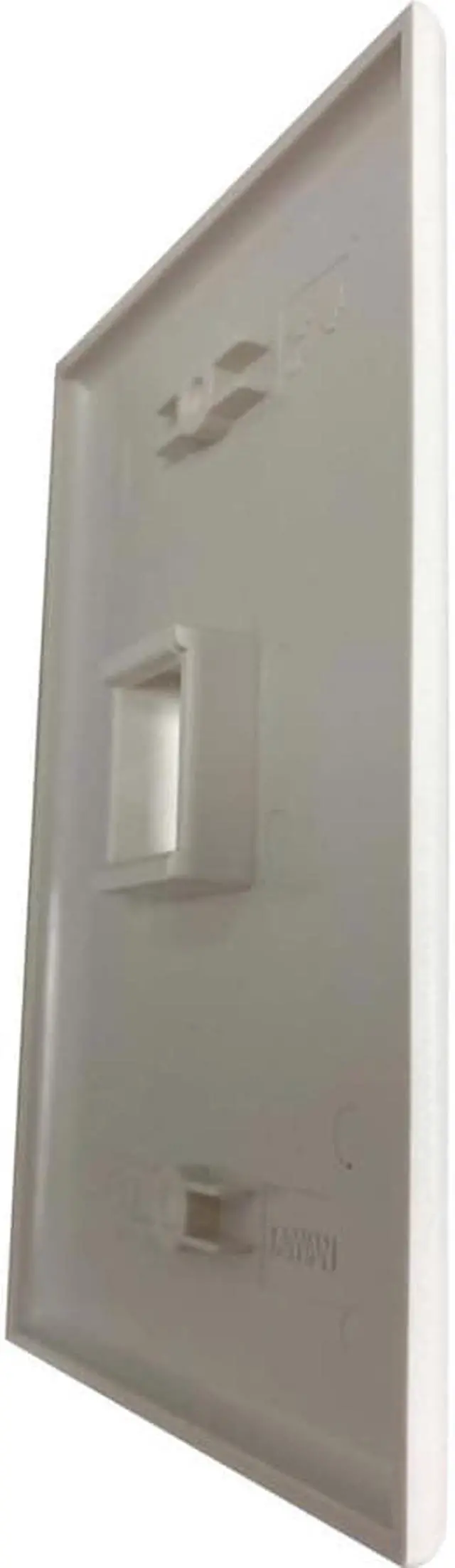 Alt view image 10 of 12 - Tripp Lite Safe-IT Single-Gang Keystone Wall Plate Antibacterial Ivory Matte