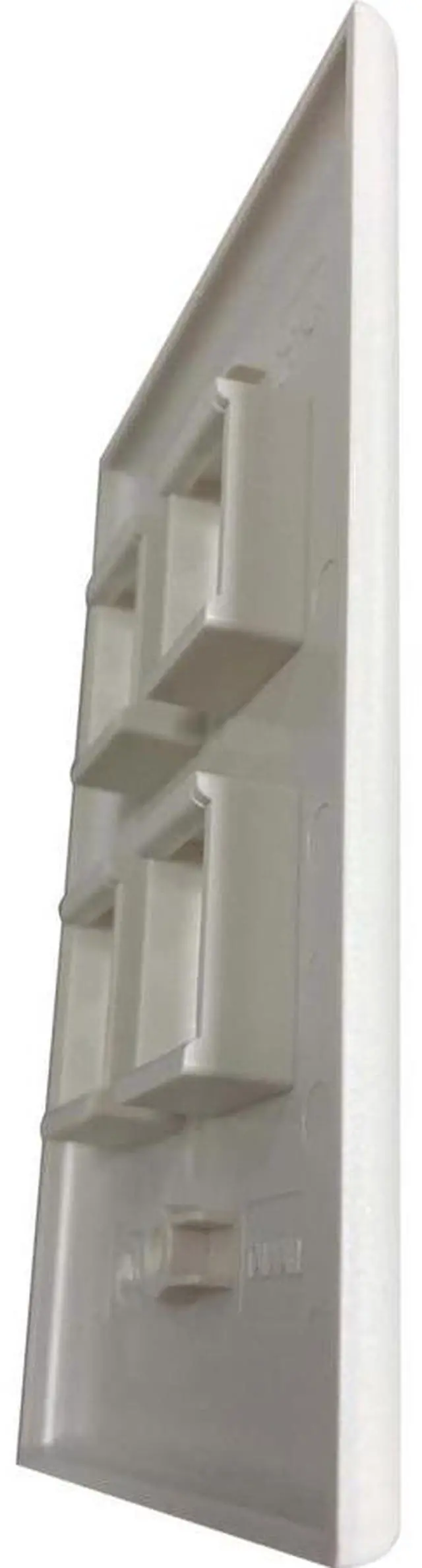 Alt view image 5 of 7 - Tripp Lite Safe-IT 4-Port Single-Gang Keystone Plate Ivory Matte N042AB004IVM