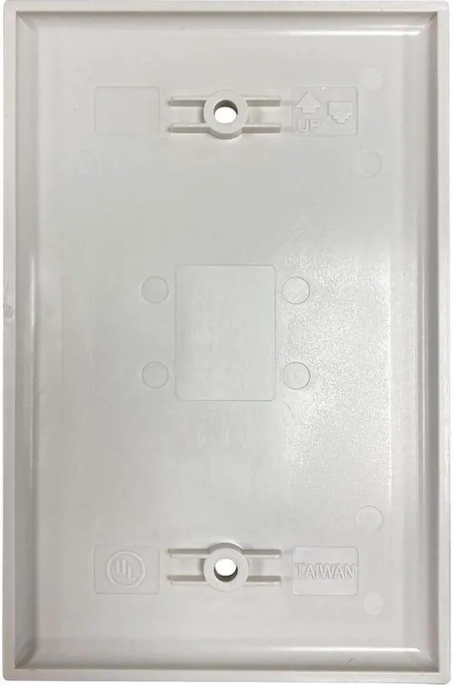 Alt view image 3 of 8 - Tripp Lite Safe-IT Blank Wall Plate Antibacterial Ivory Matte TAA N042AB000IVM