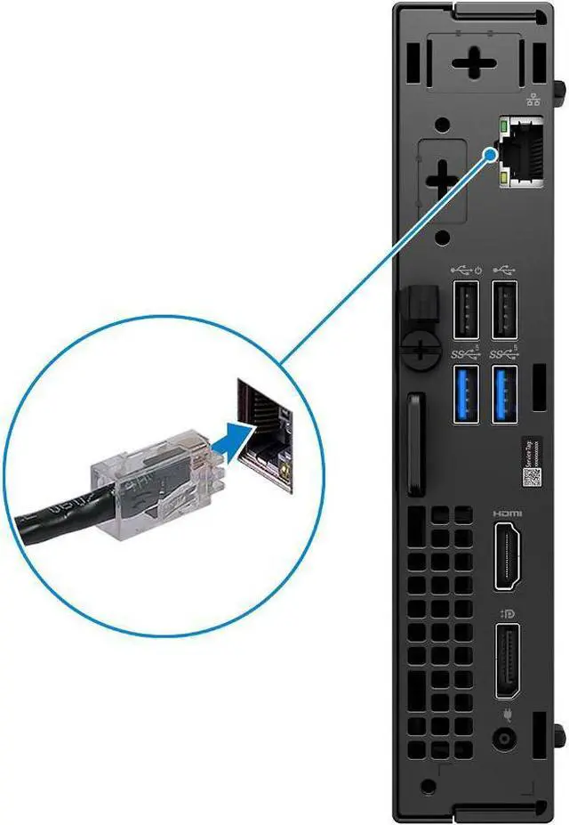 Alt view image 5 of 14 - Dell OptiPlex 3000 Desktop Computer - Intel Core i5 12th Gen i5-12500T Hexa-core (6 Core) 2 GHz - 16 GB RAM DDR4 SDRAM - 256 GB M.2 PCI Express NVMe 3.0 x4 SSD - Micro PC - Black