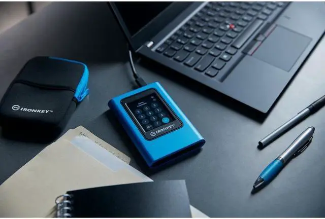 Alt view image 6 of 20 - Kingston IronKey Vault Privacy 80 960GB External SSD | FIPS 197 | XTS-AES 256GB Encrypted | Touch Screen PIN | Secure Data Protection | IKVP80ES/960G