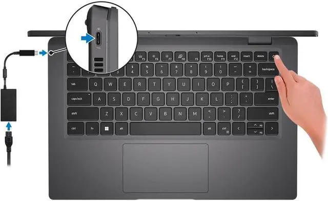 Alt view image 4 of 16 - Dell Latitude 7330 13.3" 16GB 512GB SSD Core i7-1255U 3.5GHz Win10P, Carbon Fiber