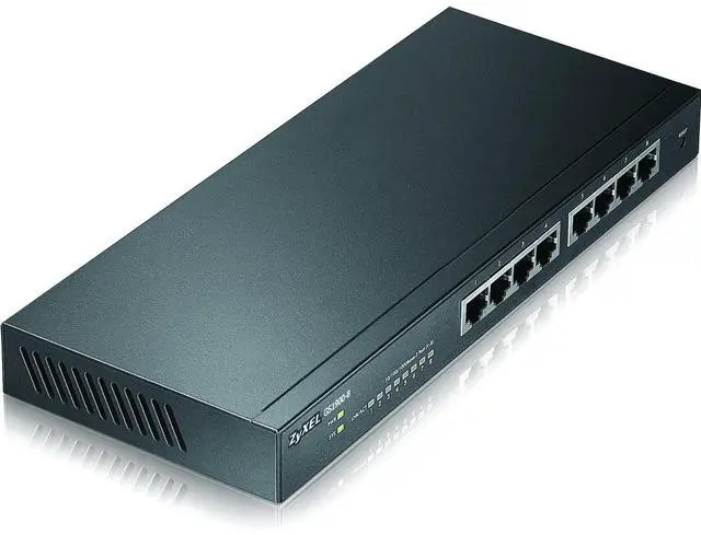 Alt view image 7 of 7 - ZyXEL GS1900-8 - Switch - smart - 8 x 10/100/1000 - desktop, wall-mountable