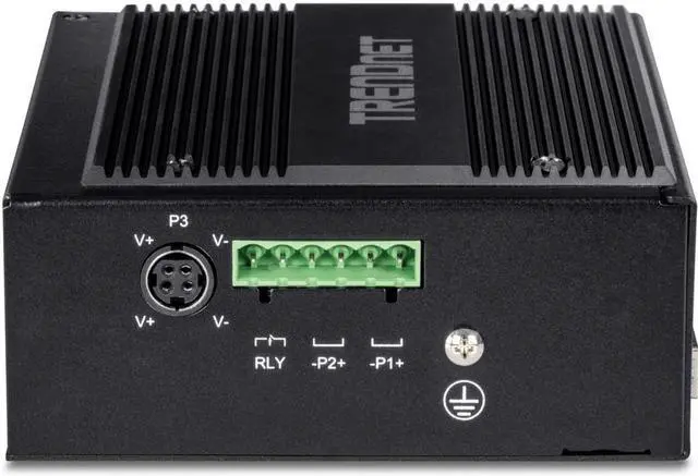 Alt view image 9 of 20 - TRENDnet  TI-BG104,10-Port Industrial Gigabit PoE++ DIN-Rail Switch