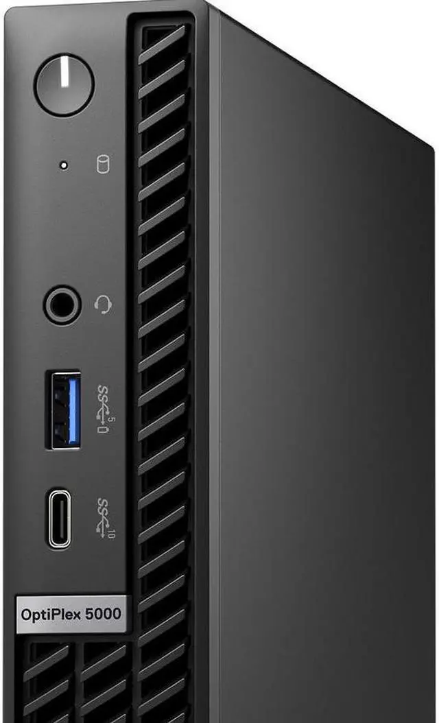 Alt view image 3 of 11 - Dell OptiPlex 5000 Desktop Computer - Intel Core i5 12th Gen i5-12500T Hexa-core (6 Core) 2 GHz - 16 GB RAM DDR4 SDRAM - 256 GB M.2 PCI Express NVMe 3.0 x4 SSD - Micro PC - Black