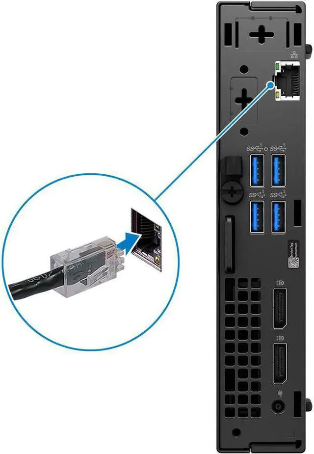 Alt view image 8 of 11 - Dell OptiPlex 5000 Desktop Computer - Intel Core i5 12th Gen i5-12500T Hexa-core (6 Core) 2 GHz - 16 GB RAM DDR4 SDRAM - 256 GB M.2 PCI Express NVMe 3.0 x4 SSD - Micro PC - Black
