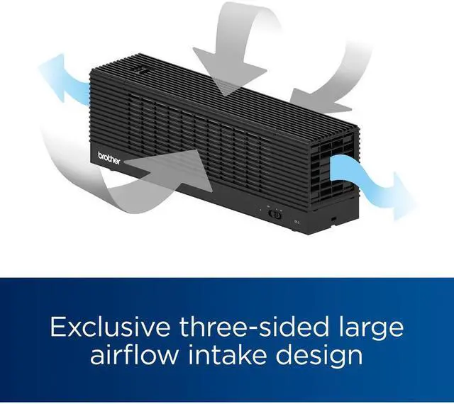 Alt view image 7 of 15 - Brother AirSure DF-2 Dynamic Filtration Tabletop and Portable Air Purifier