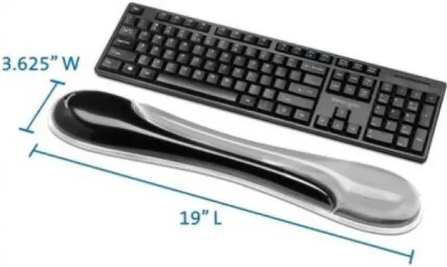 Alt view image 8 of 15 - Kensington Duo Gel Keyboard Wrist Rest K62395US