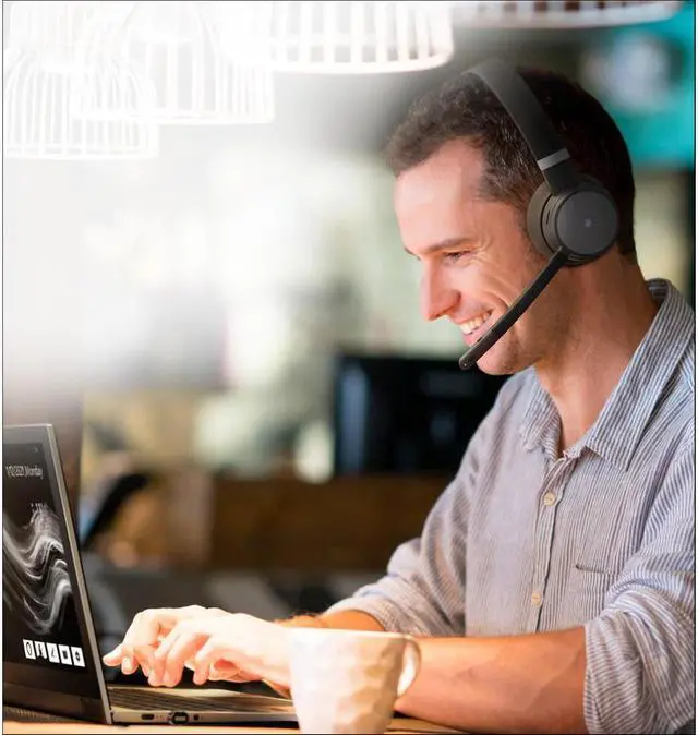 Alt view image 4 of 20 - Lenovo Go Wireless ANC Headset - Stereo - USB Type C - Wired/Wireless - Bluetooth - 98.4 ft - 32 Ohm - 20 Hz - 20 kHz - On-ear - Binaural - Ear-cup - 4.27 ft Cable - Noise Cancelling Microphone - Nois
