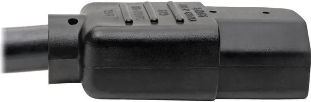 Alt view image 7 of 9 - Tripp Lite Model P007-006-15D 6 ft. Desktop Computer Power Cord, Right-Angle 5-15P to C13 - Heavy Duty, 15A, 125V, 14 AWG, 6 ft. Black